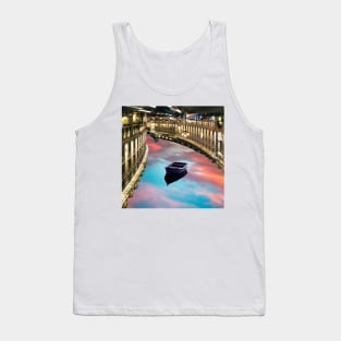 Midnight Row - Surreal/Collage Art Tank Top